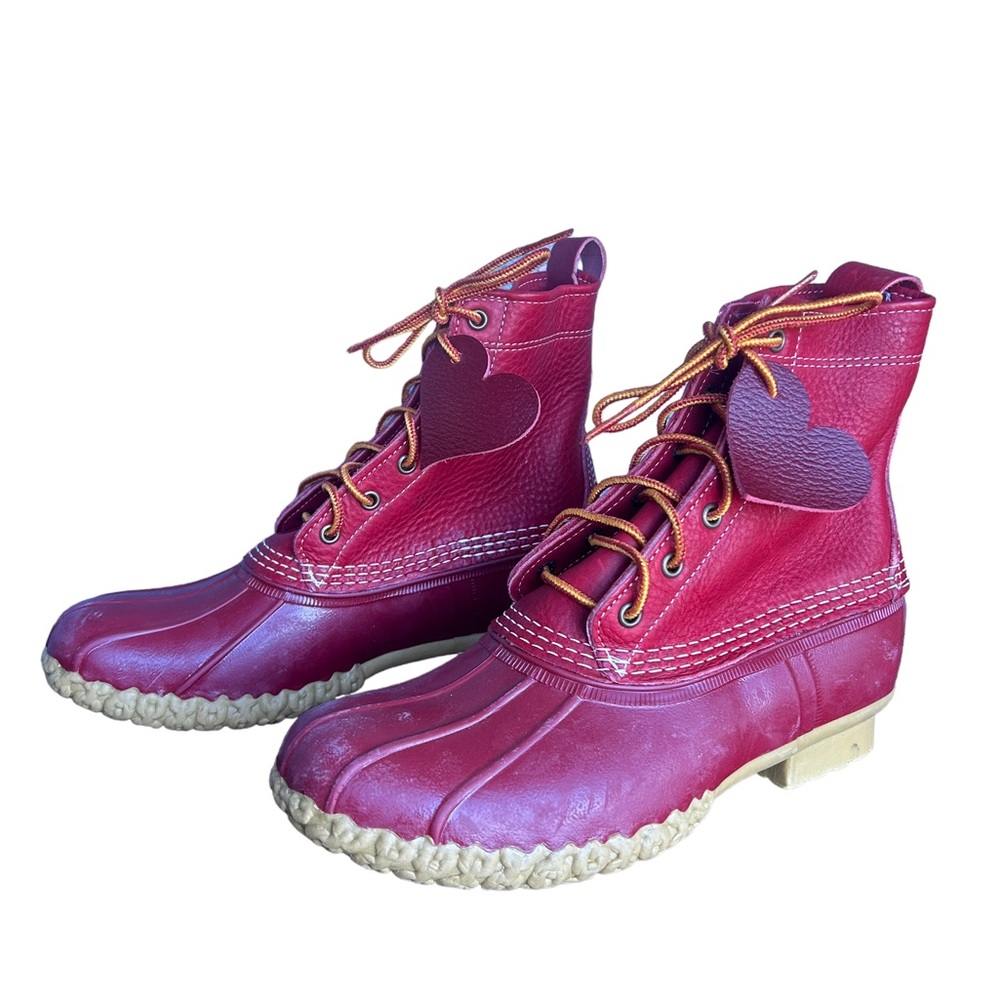 LL Bean boots red rain boots women’s size 10